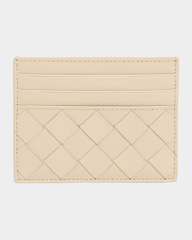 Intrecciato Leather Card Holder